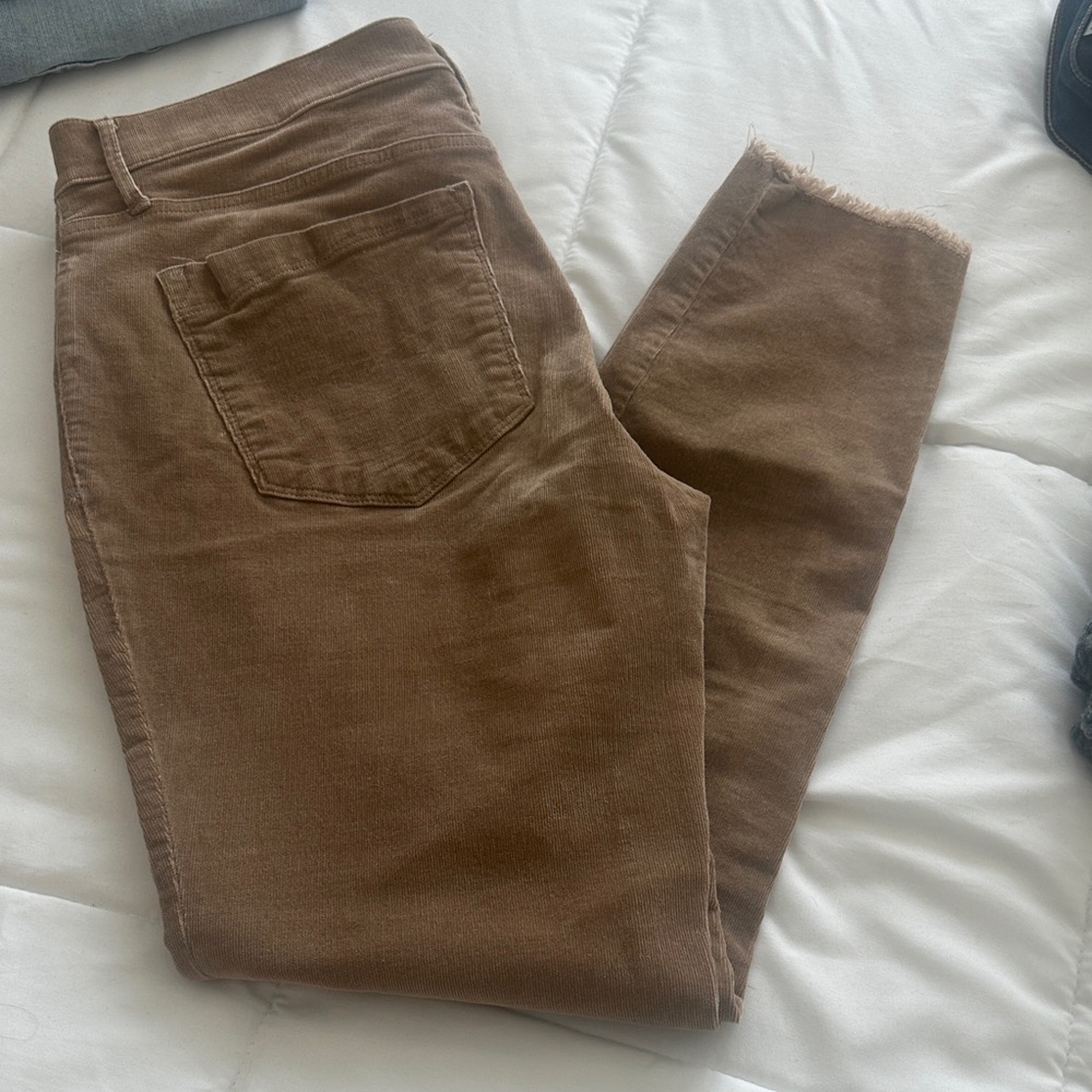 Express Brown Corduroy Skinny Jeans